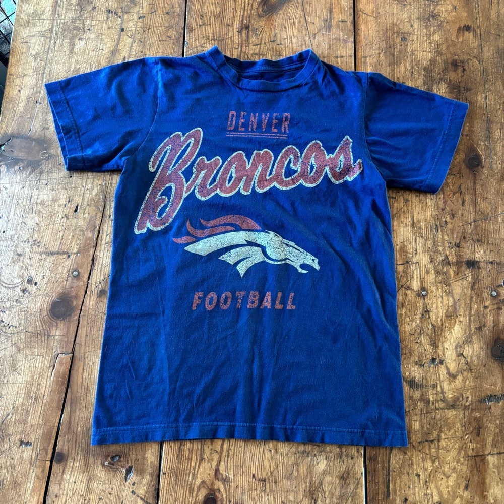 NFL Blue Broncos Short Sleeve Tee